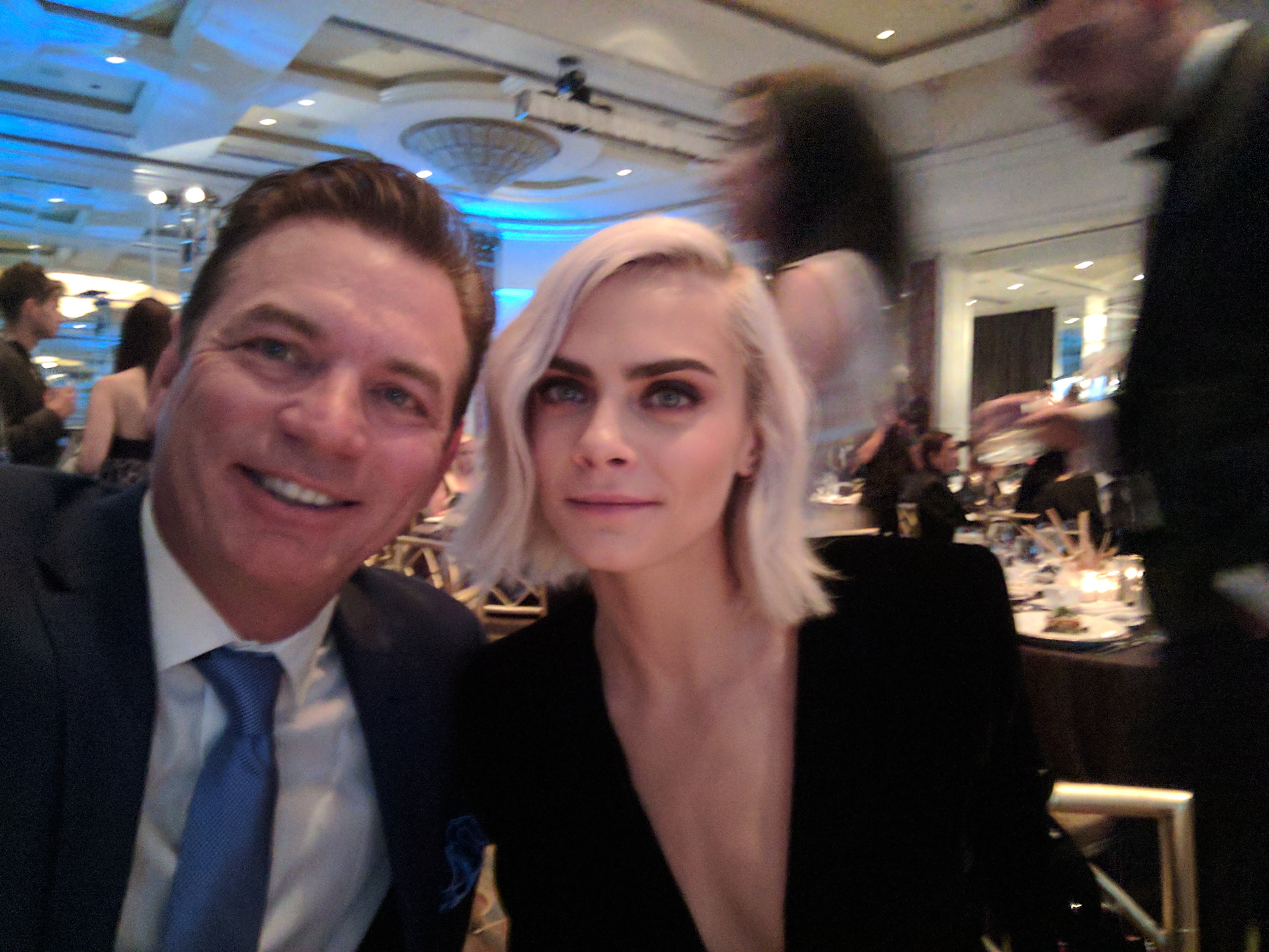 Mike Warren with Cara Delevingne