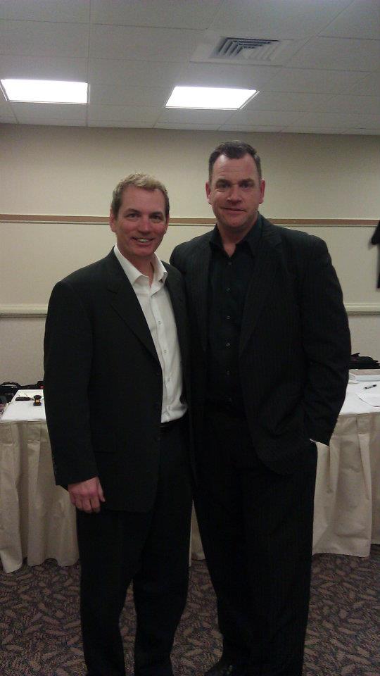 Mike Warren with David Seymour