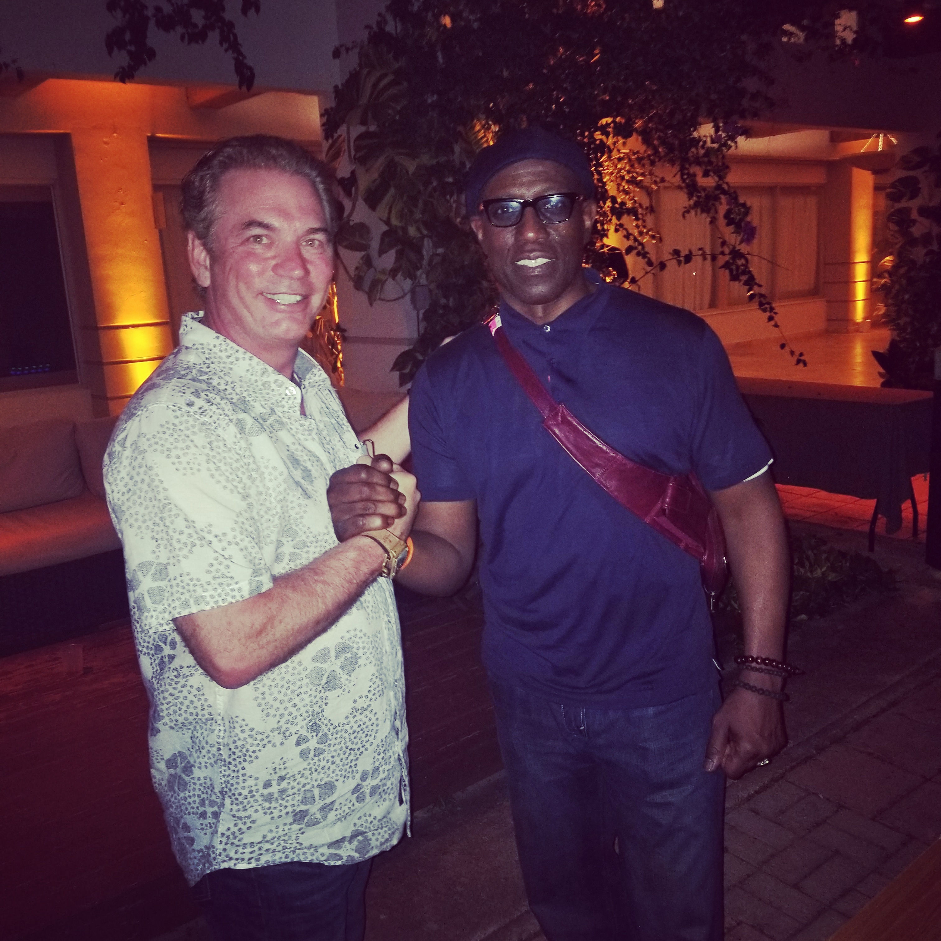 Mike Warren with Wesley Snipes