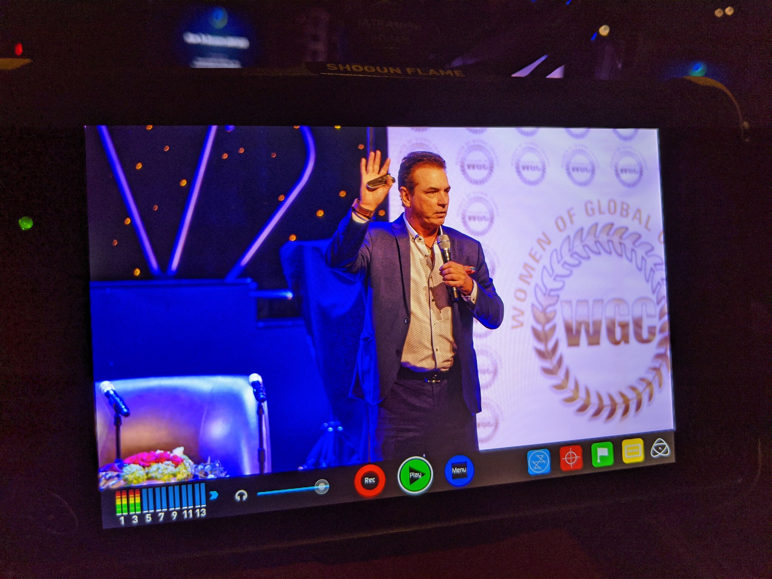 Mike Warren delivering a keynote presentation